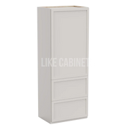 Slim Dove White 18''W Wall Cabinets With 2 Drawers