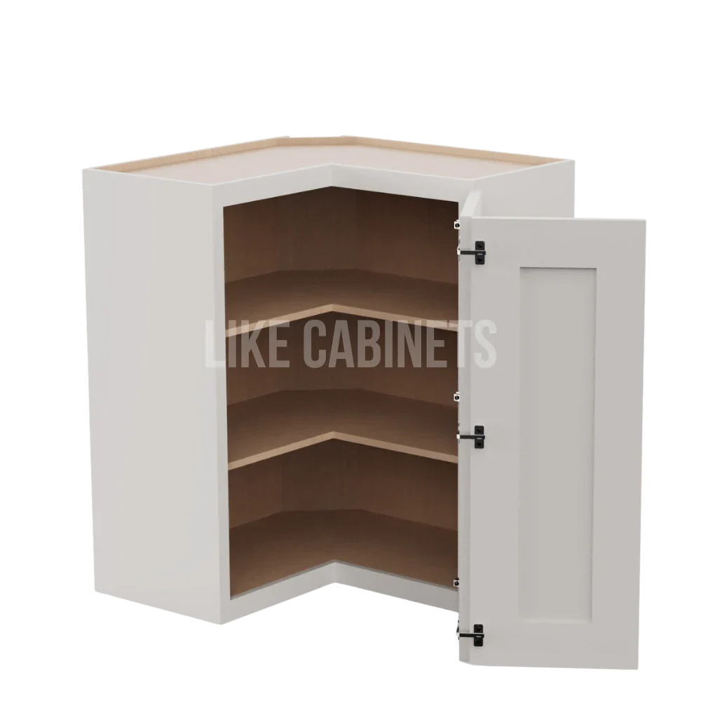 Dove White Slim Shaker Easy Reach Wall Cabinet