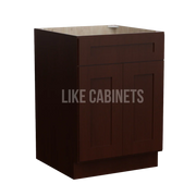 Expresso Shaker Base Cabinet with Double Doors & Single Drawer