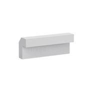 White Shaker Angle Light Rail Moulding