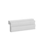 White Shaker Light Rail Moulding