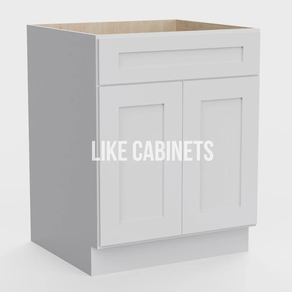 White Shaker Sink Base 27''