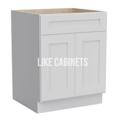 White Shaker Sink Base 27''