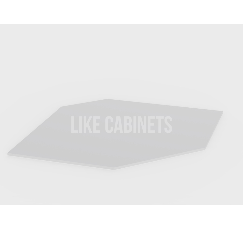 White Shaker Corner Sink Front Floor