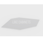 White Shaker Corner Sink Front Floor