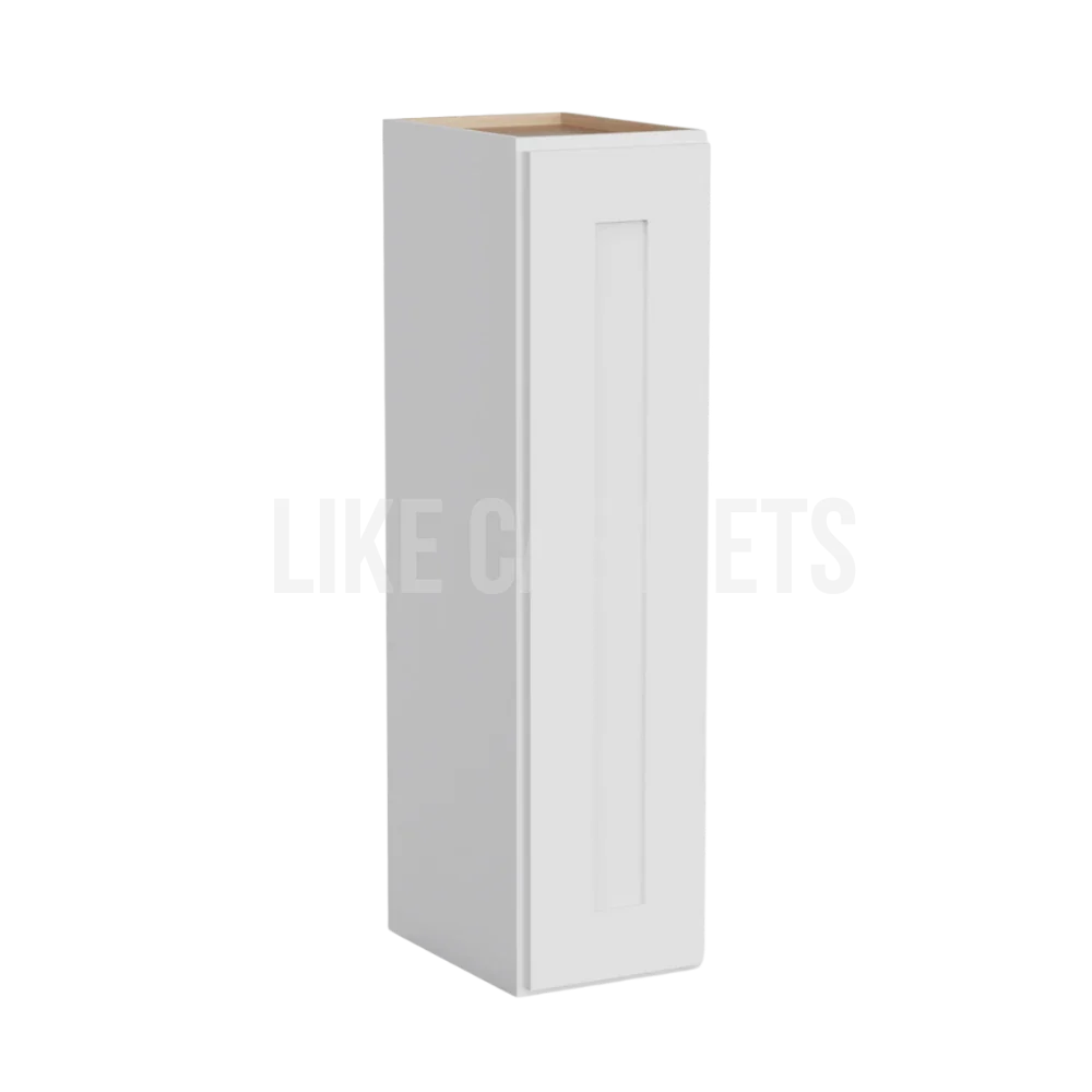 White Shaker 36'' H 9"W Single Door Wall Cabinet
