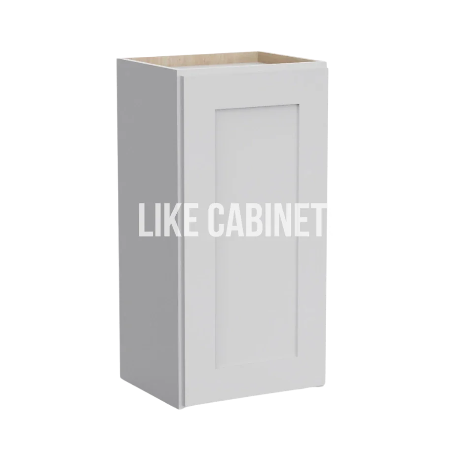 White Shaker 36'' H 15'' W Single Door Wall Cabinet