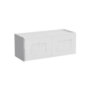 White Shaker 12'' H Double Door Wall Cabinet
