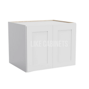 Shakar White 24'' H Refrigerator Wall Cabinet 24'' Deep