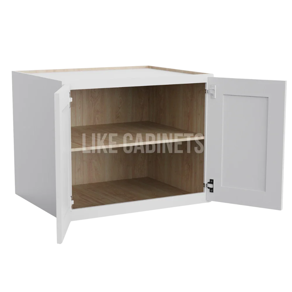 Shakar White 24'' H Refrigerator Wall Cabinet 24'' Deep