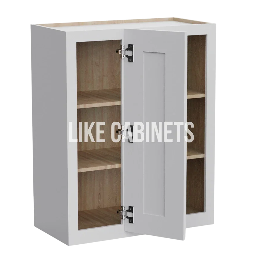 White Shaker 30'' H Wall Blind Corner Cabinet