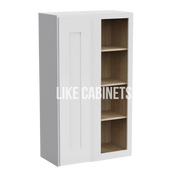 White Shaker 42'' H Wall Blind Corner Cabinet