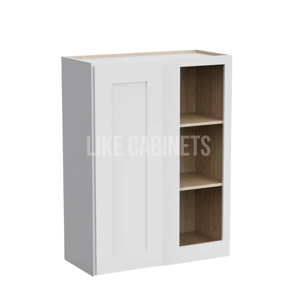 White Shaker 36'' H Wall Blind Corner Cabinet
