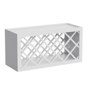 White Shaker Wine Rack