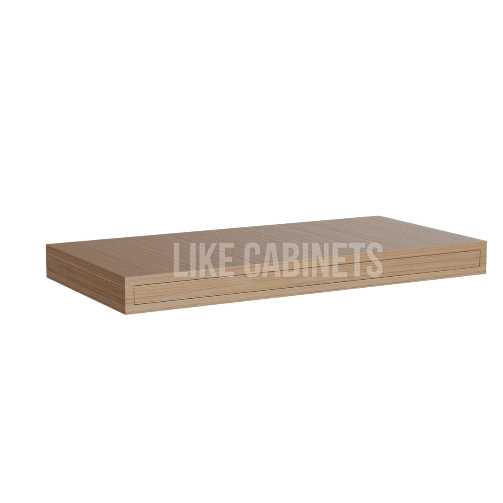 Slim White Oak Shaker Floating Shelf