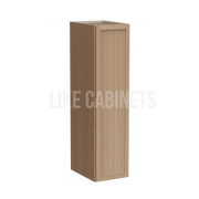 Slim White Oak 36'' H 9"W Single Door Wall Cabinet