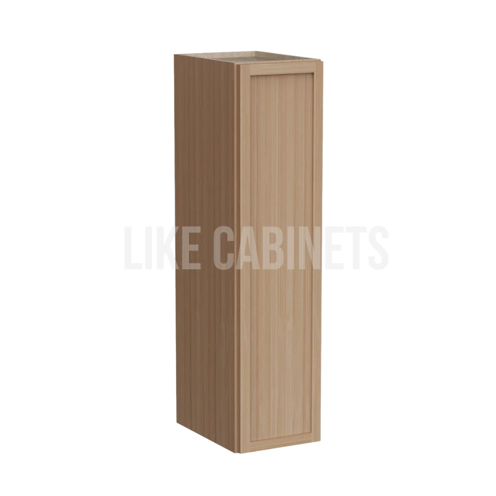 Slim White Oak 36'' H Single Door Wall Cabinet