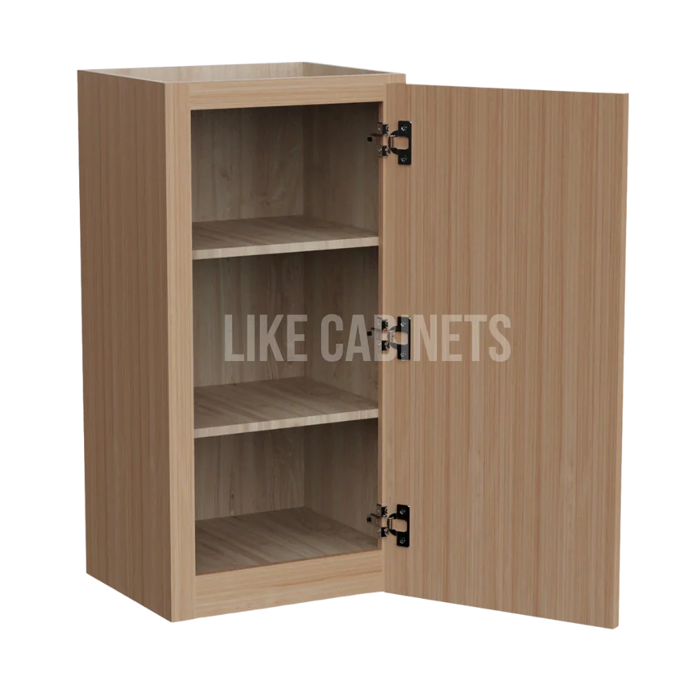 Slim White Oak 36'' H Single Door Wall Cabinet