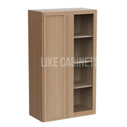 Slim White Oak 42'' H Wall Blind Corner Cabinet
