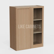 Slim White Oak36-h-wall-blind-cabinet