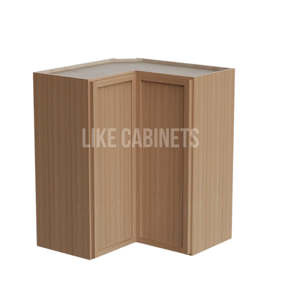 Slim White Oak Shaker Easy Reach Wall Cabinet