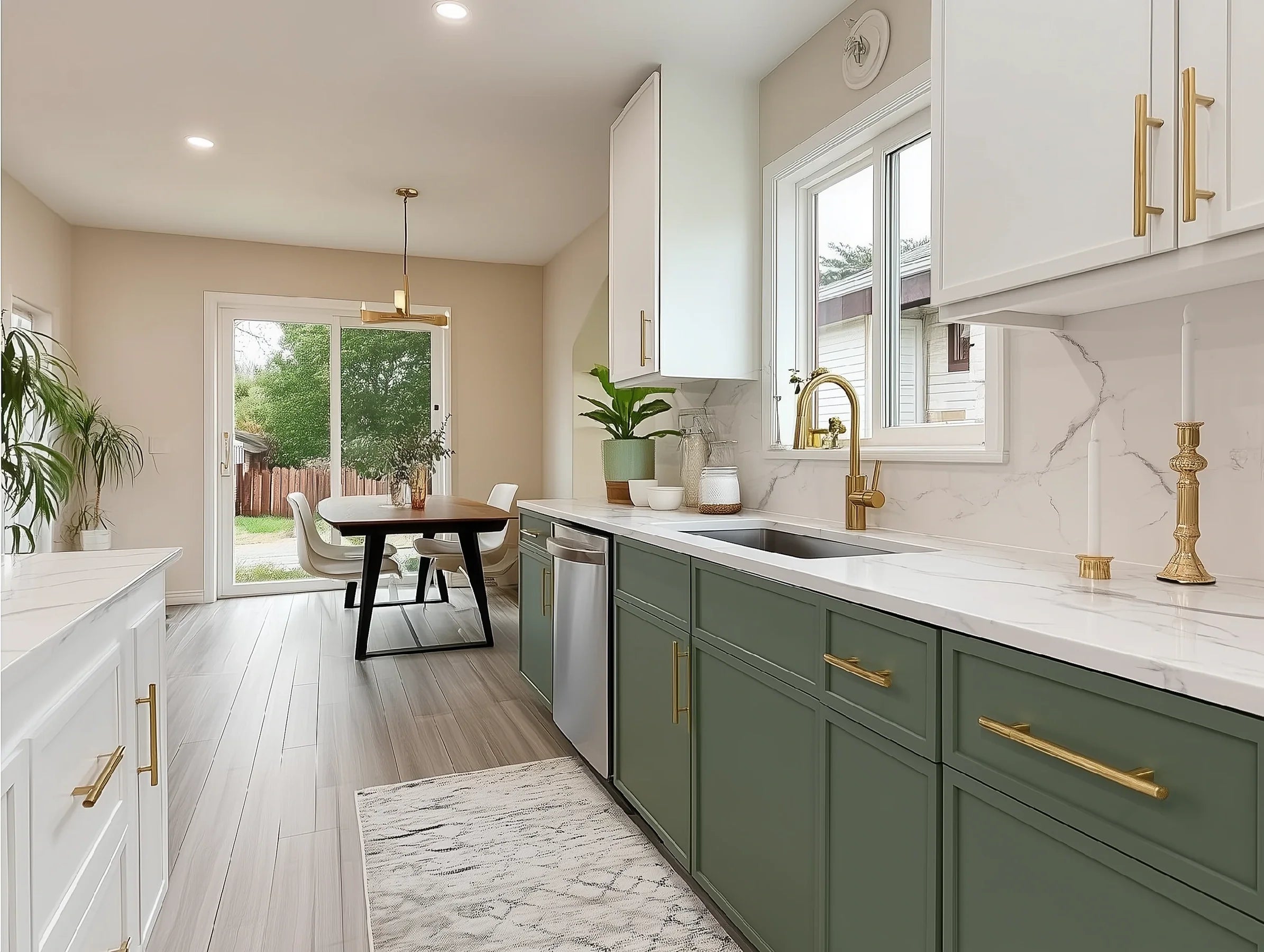 Slim Shaker Green Cabinet Fillers