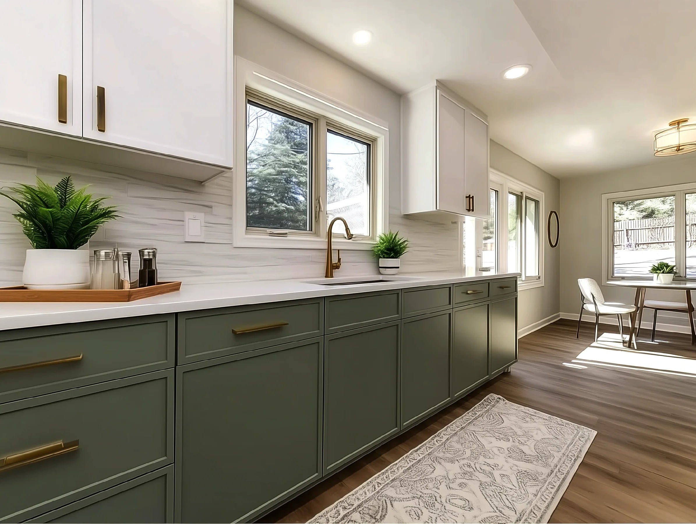 Slim Shaker Green Double Door Wall Cabinets- 36''H, 12''D