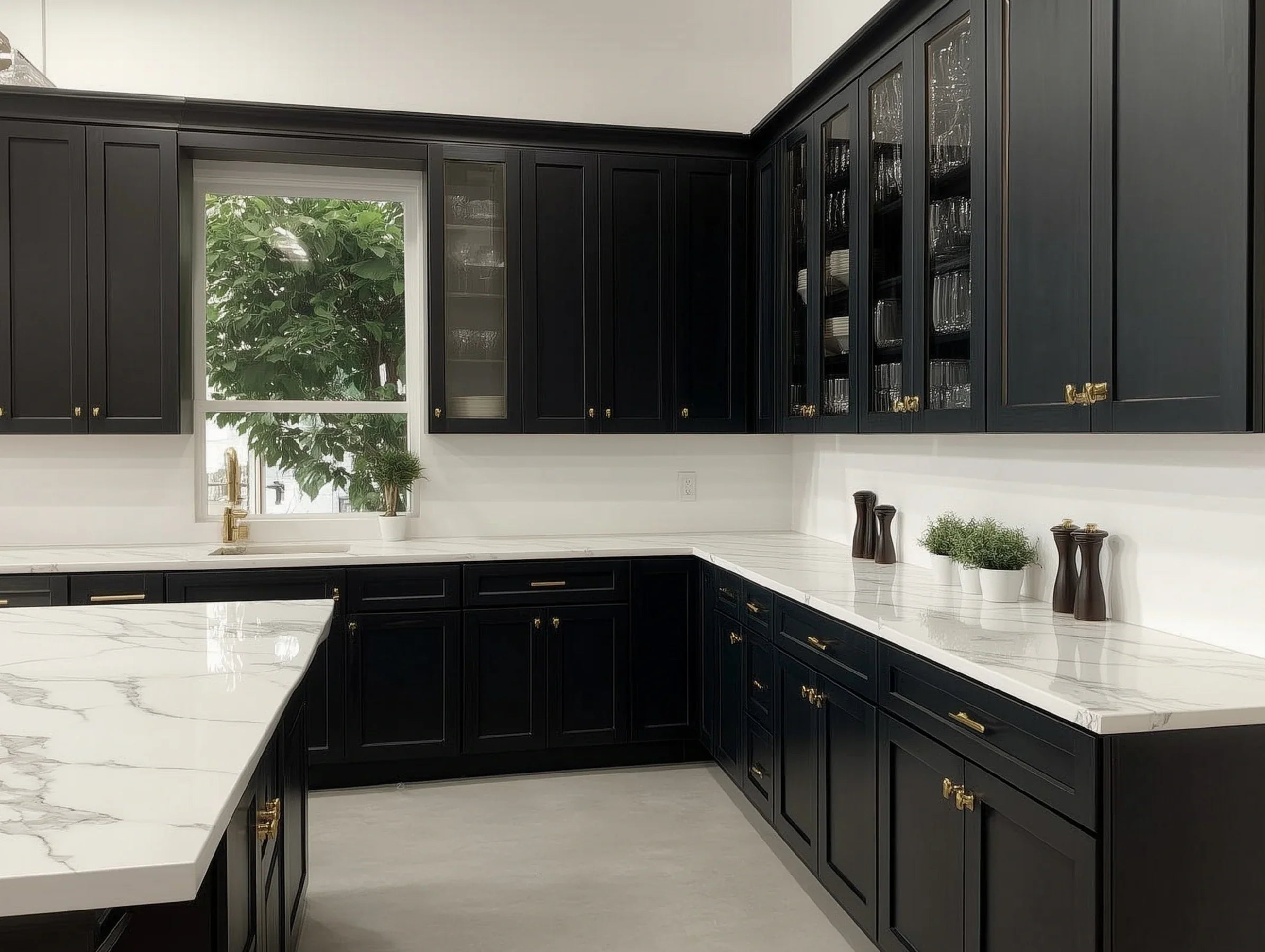 Smokey Ash 33'' W Vanity Combo with Drawers