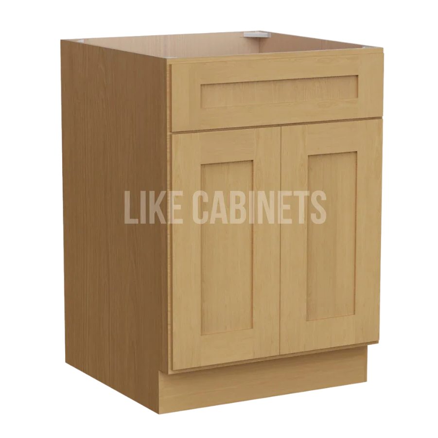 Treasure Chest Base Cabinet with Double Doors & Single Drawer