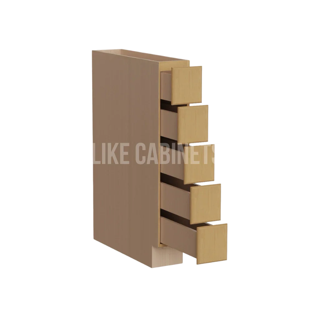 Treasure Chest Base Spice Cabinet with 5 Drawers