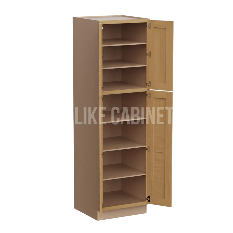 Treasure Chest Shaker 24'' W Two Double Door Utility Pantry Cabinet