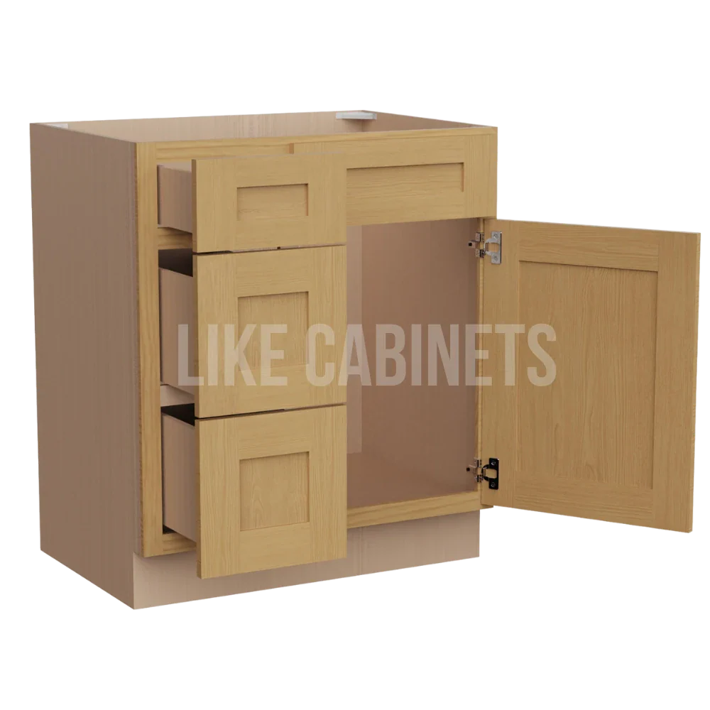 Treasure Chest Shaker 30'' W Vanity Combo with Drawers