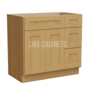 Treasure Chest Shaker 33'' W Vanity Combo with Drawers