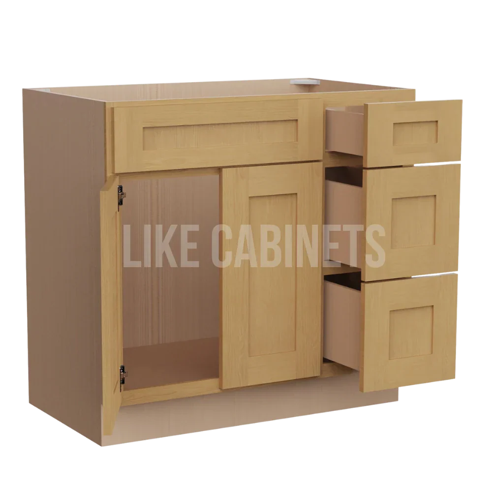 Treasure Chest Shaker 33'' W Vanity Combo with Drawers