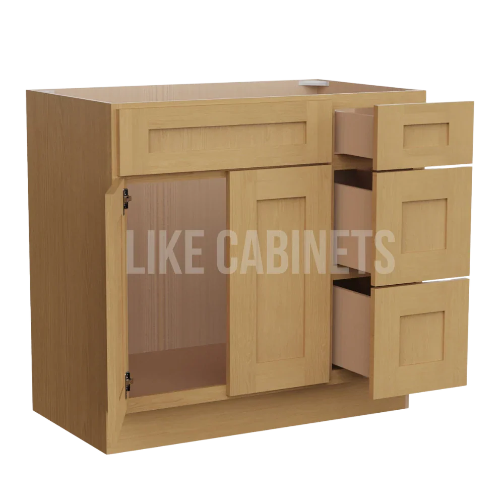 Treasure Chest Shaker 33'' W Vanity Combo with Drawers