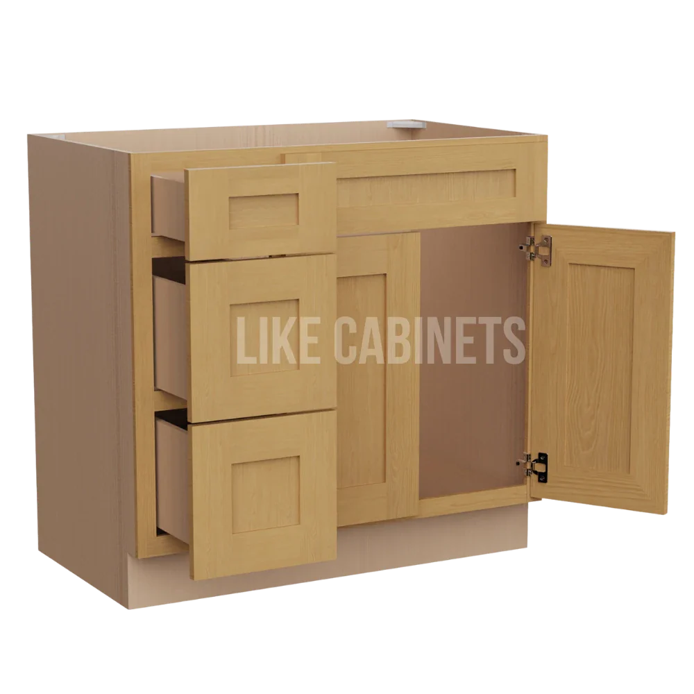 Treasure Chest Shaker 33'' W Vanity Combo with Drawers