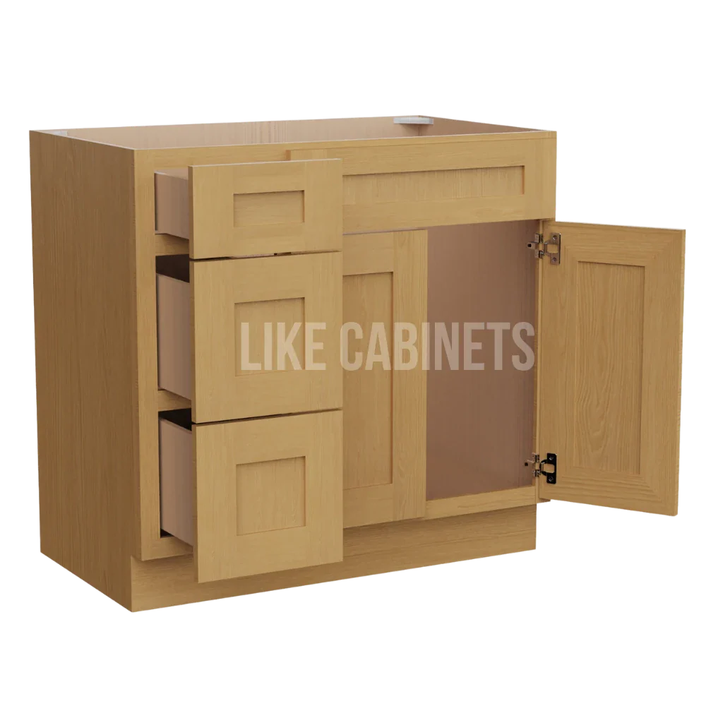 Treasure Chest Shaker 33'' W Vanity Combo with Drawers