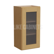 Treasure Chest Shaker 30'' H Single Door Wall Cabinet with Glass Door