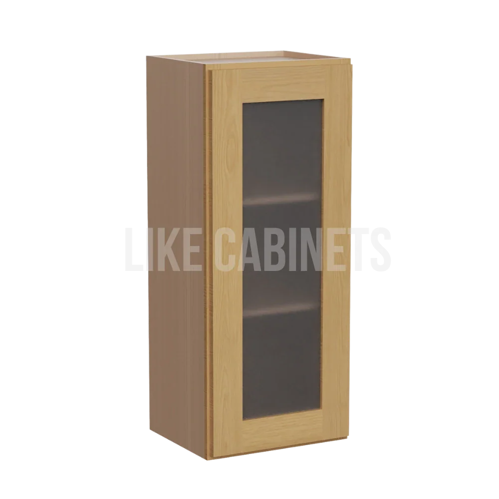 Treasure Chest Shaker 36'' H Single Door Wall Cabinet with Glass Door