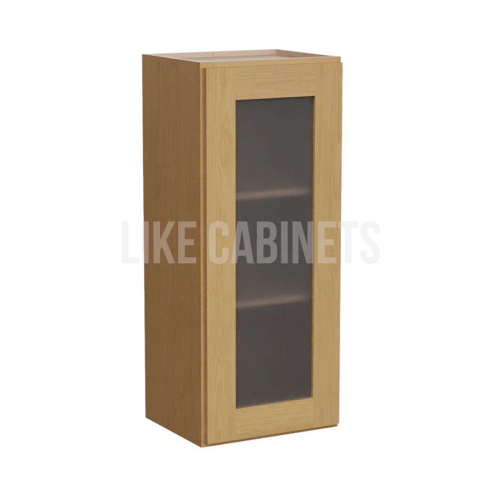 Treasure Chest Shaker 36'' H Single Door Wall Cabinet with Glass Door