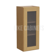 Treasure Chest Shaker 36'' H Single Door Wall Cabinet with Glass Door