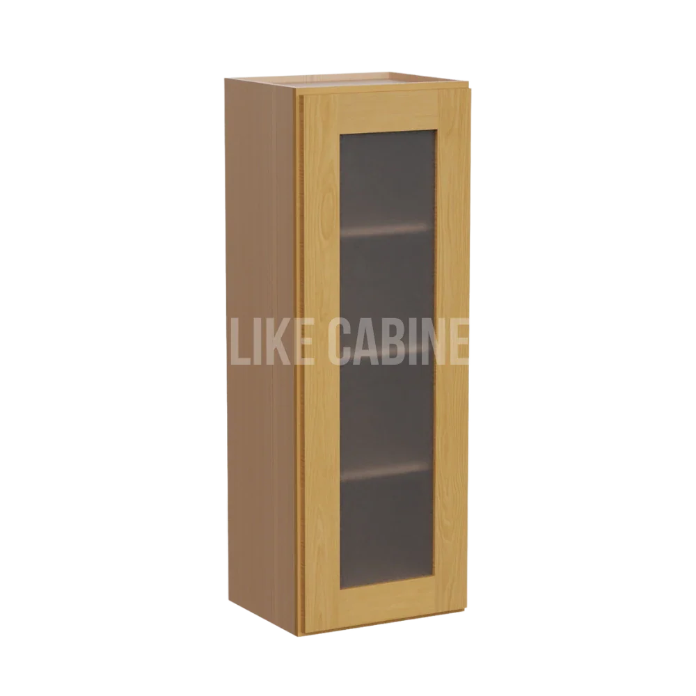 Treasure Chest Shaker 42'' H Single Door Wall Cabinet with Glass Door