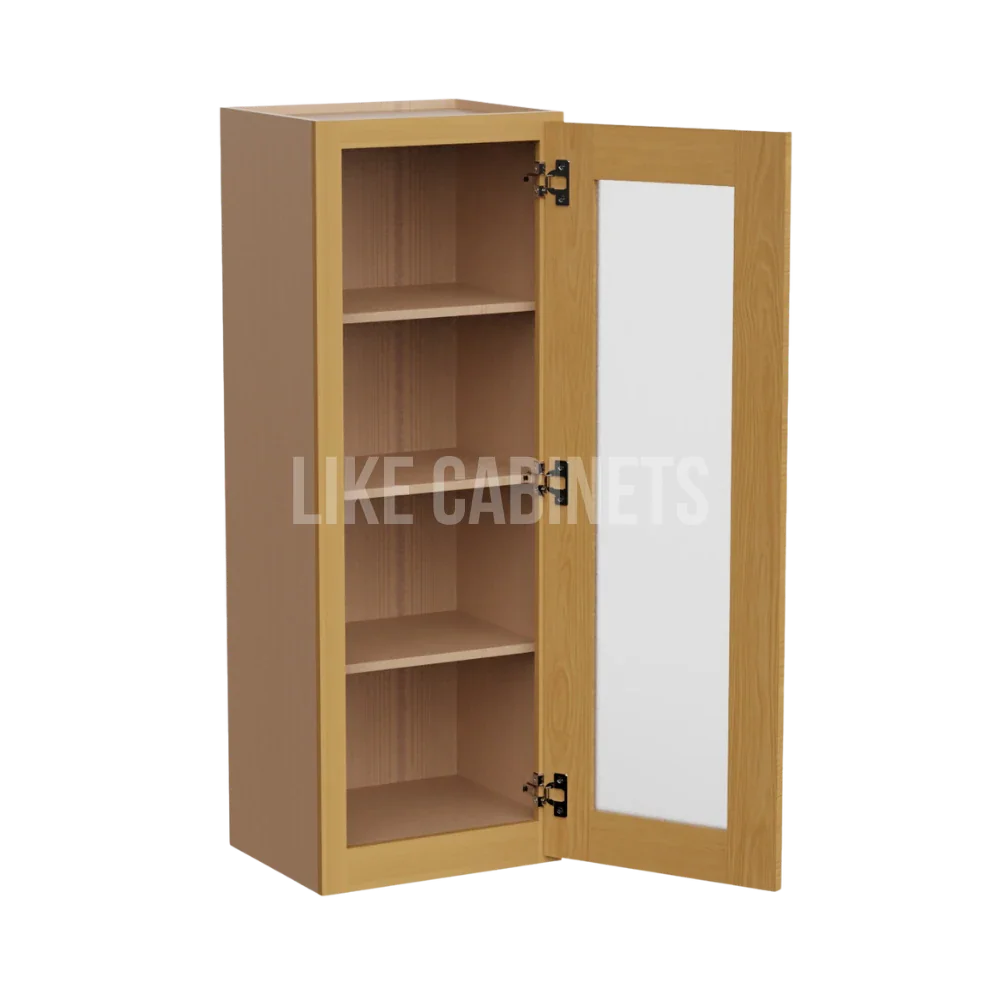 Treasure Chest Shaker 42'' H Single Door Wall Cabinet with Glass Door