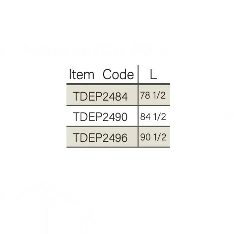 Navy Blue Shaker Tall Decorative Door Panel