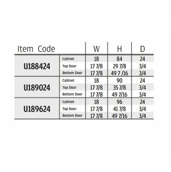 High Gloss Gray 18'' W Two Single Door Utility Pantry Cabinet