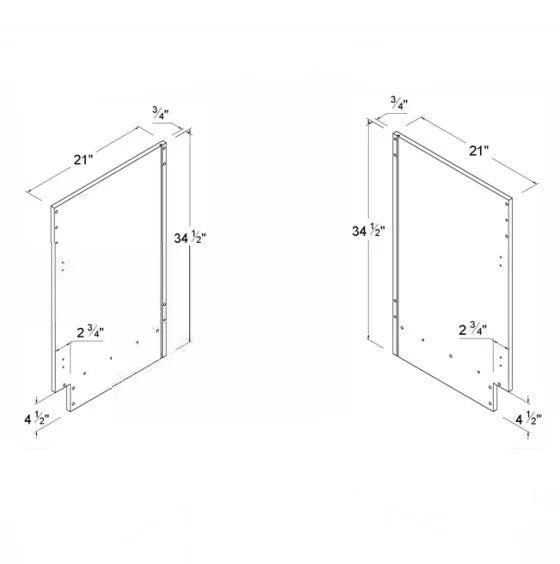 Frameless Gloss White Vanity Decorative Door Panel