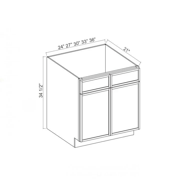 Slim Aston Green Vanity Sink Base Cabinet
