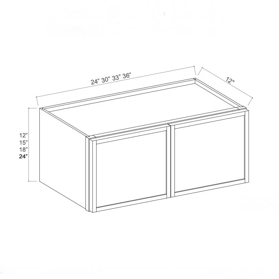 Slim White Oak 18'' H Double Door Wall Cabinet