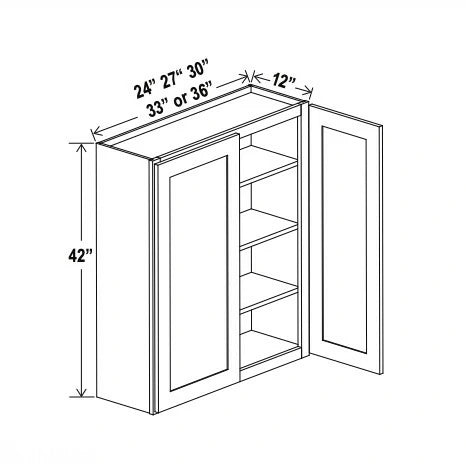 Aston Green 24″ Diagonal Corner Wall Cabinet