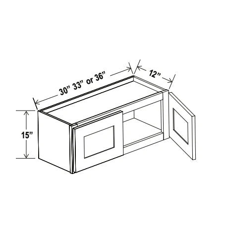 Treasure Chest Shaker 15'' H Double Door Wall Cabinet